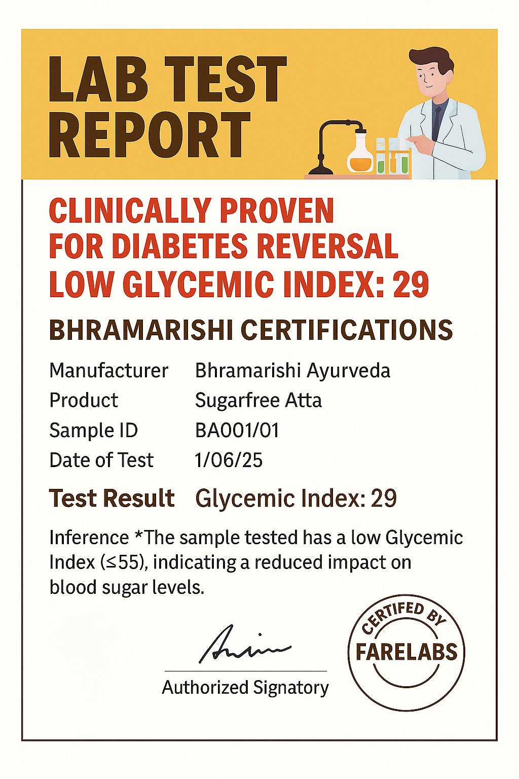 Bhramarishi Ayurveda Sugar-Free Atta